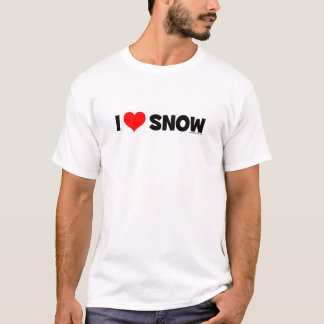 Ik hou van sneeuw t-shirt