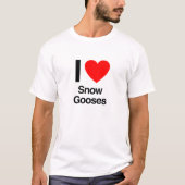 ik hou van sneeuwgokken t-shirt (Voorkant)