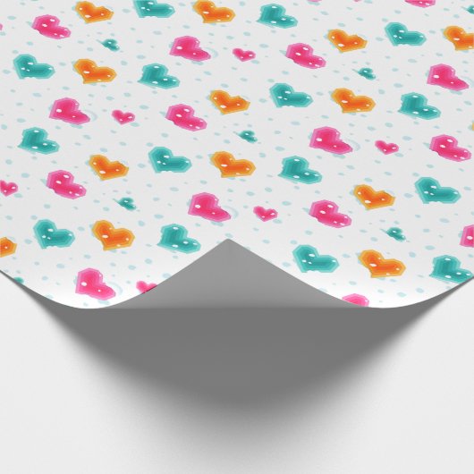 Ik hou van sneeuwkerst cadeaupapier (Hoek)