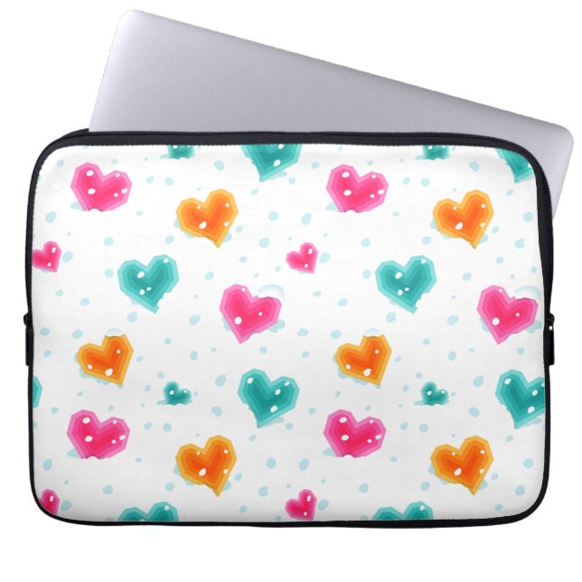 Ik hou van sneeuwkerst laptop sleeve (Voorkant)