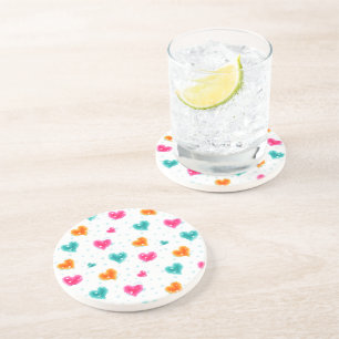 Ik hou van sneeuwkerst zandsteen onderzetter