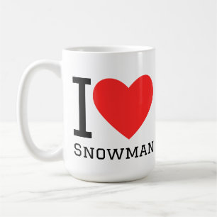 Ik hou van sneeuwman koffiemok