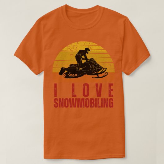Ik hou van sneeuwscooters 6 t-shirt (Design voorkant)