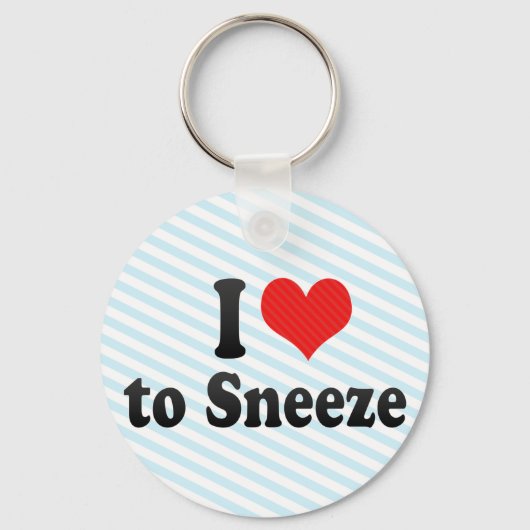 Ik hou van Sneeze Sleutelhanger (Voorkant)