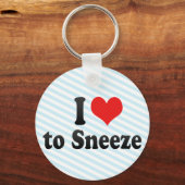 Ik hou van Sneeze Sleutelhanger (Voorkant)