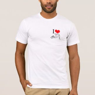 Ik hou van snelheid skating (buiten mijn weg!) Kla T-shirt