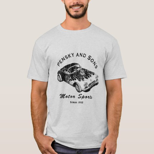 Ik hou van snelle auto's t-shirt (Voorkant)