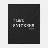 Ik hou van snickers fleece deken (Voorkant)
