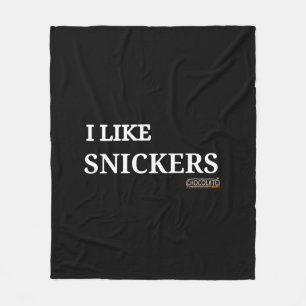 Ik hou van snickers fleece deken