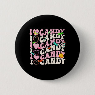 Ik hou van Snoep Halloween Party Cute Trick or tre Ronde Button 5,7 Cm
