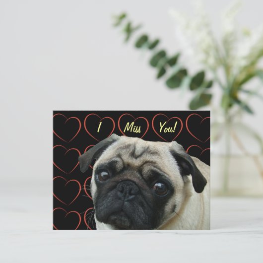 Ik hou van snoepjes met hart briefkaart (Staand voorkant)