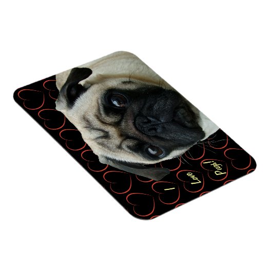 Ik hou van snoepjes met hart Flexible Magnet Magneet (Rechterzijde)