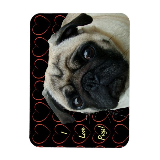 Ik hou van snoepjes met hart Flexible Magnet Magneet (Verticaal)