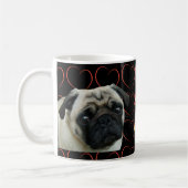 Ik hou van snoepjes met hart koffiemok (Links)