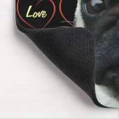 Ik hou van snoepjes met hart muismat (Hoek)