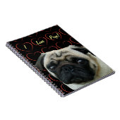 Ik hou van snoepjes met hart notitieboek (Rechterzijde)