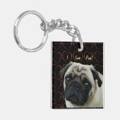 Ik hou van snoepjes met hart sleutelhanger (Voorkant Links)