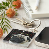 Ik hou van snoepjes met hart sleutelhanger (Voorkant Rechts)