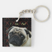 Ik hou van snoepjes met hart sleutelhanger (Achterkant)