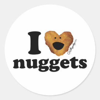 Ik hou van snoepjes ronde sticker