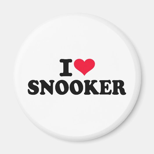 Ik hou van snooker magneet (Voorkant)