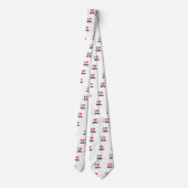 Ik Hou van Snor in Breipatroon Stijl Stropdas (Achterkant)
