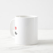 Ik hou van snor koffiemok (Voorkant links)