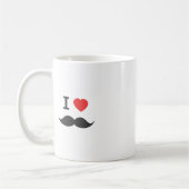 Ik hou van snor koffiemok (Links)