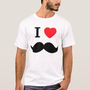 Ik hou van snor t-shirt