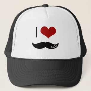 Ik hou van snor trucker pet