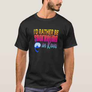 Ik hou van snorkelen in Kauai Hawaï T-shirt