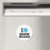 Ik hou van snowboard magneet (Insitu (Vaatwasser))