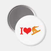 Ik hou van snowboard magneet (Voorkant / Achterkant)