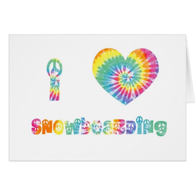 Ik hou van snowboarden. (Voorkant Horizontaal)