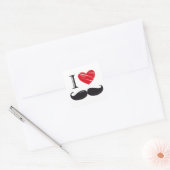Ik hou van SNUOR Nr 1 Vierkante Sticker (Envelop)