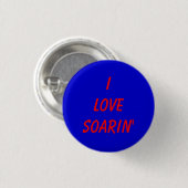 Ik hou van Soarin. Ronde Button 3,2 Cm (Voorkant /achterkant)