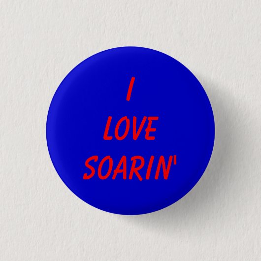 Ik hou van Soarin. Ronde Button 3,2 Cm (Voorkant)