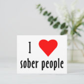 Ik hou van Sober Mensen Briefkaart (Staand voorkant)
