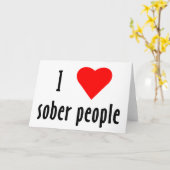 Ik hou van Sober Mensen Kaart (Gele Bloem)