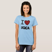 Ik hou van SOCA T-shirt (Voorkant volledig)