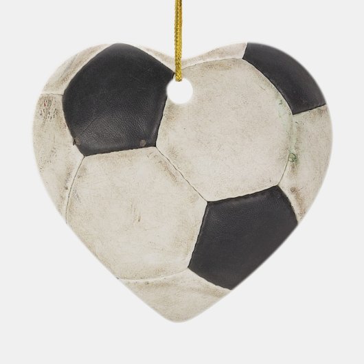 Ik hou van Soccer Kerstboom Ornament Gift Idee (Achterkant)