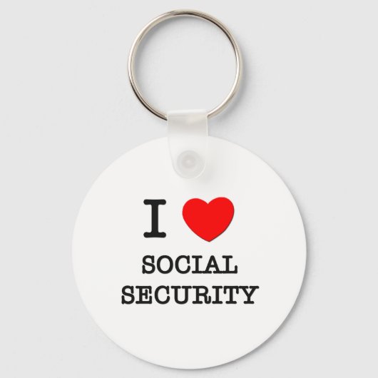 Ik hou van sociale zekerheid sleutelhanger (Voorkant)