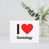 ik hou van sociologie briefkaart (Staand voorkant)