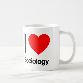ik hou van sociologie koffiemok