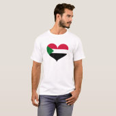 Ik hou van Soedan vlag T-shirt (Voorkant volledig)