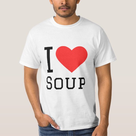 Ik hou van soep t-shirt (Voorkant)