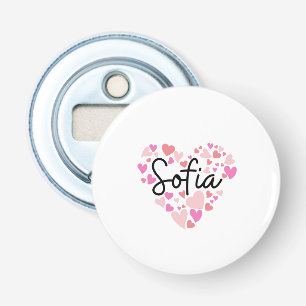 Ik hou van Sofia Button Flesopener