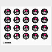 Ik hou van Sofia K He I He I He Sofia Ronde Sticker (Vel)