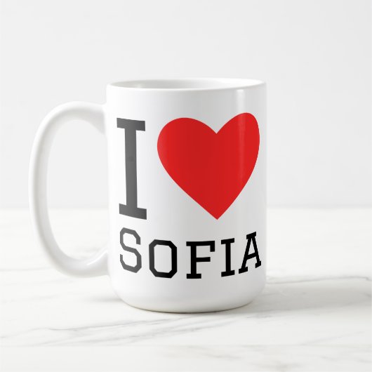 Ik hou van Sofia  Koffiemok (Links)