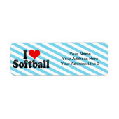 Ik hou van Softball Etiket (Voorkant)